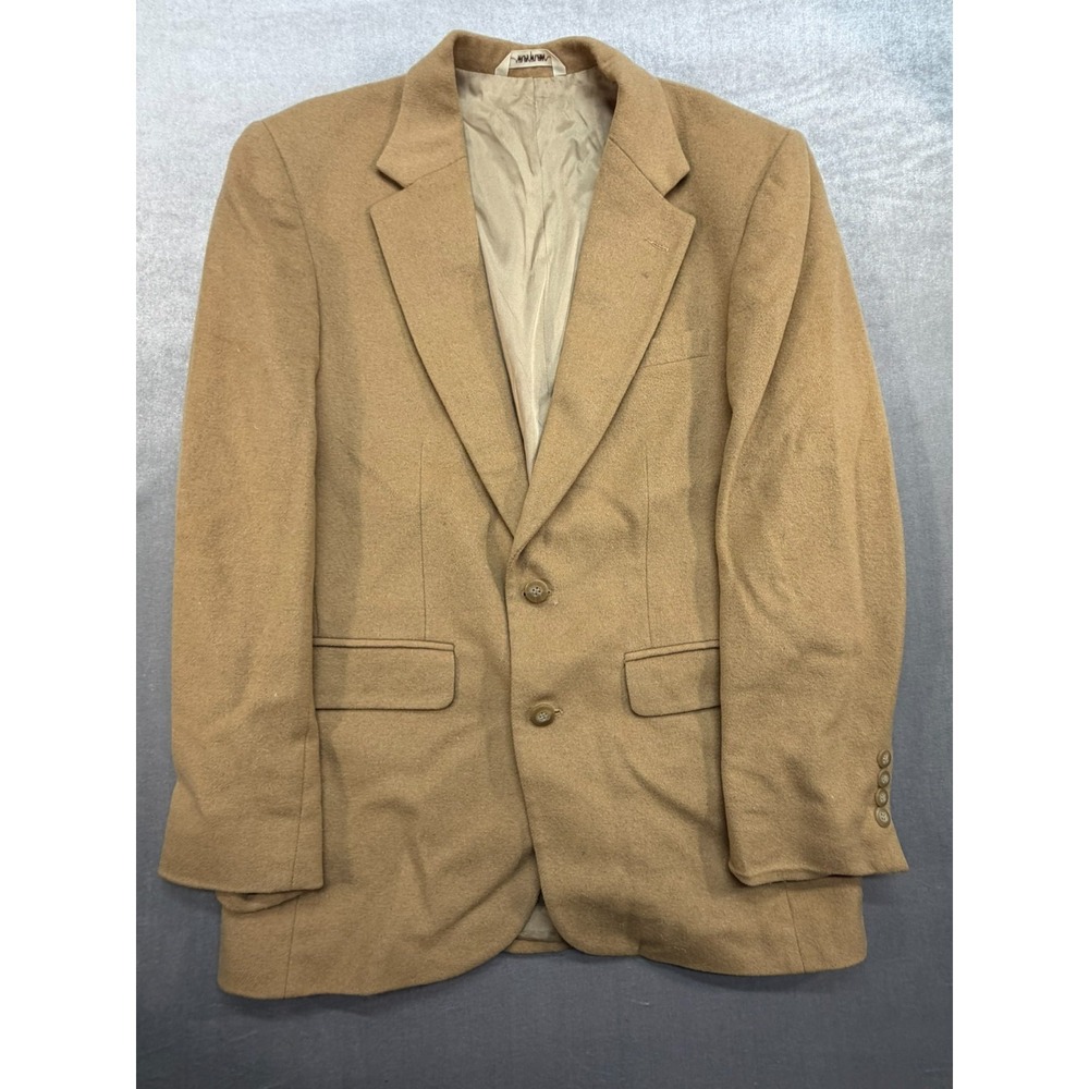 Andhurst‎ Tan Wool Suit Blazer Jacket Made in USA Size 42